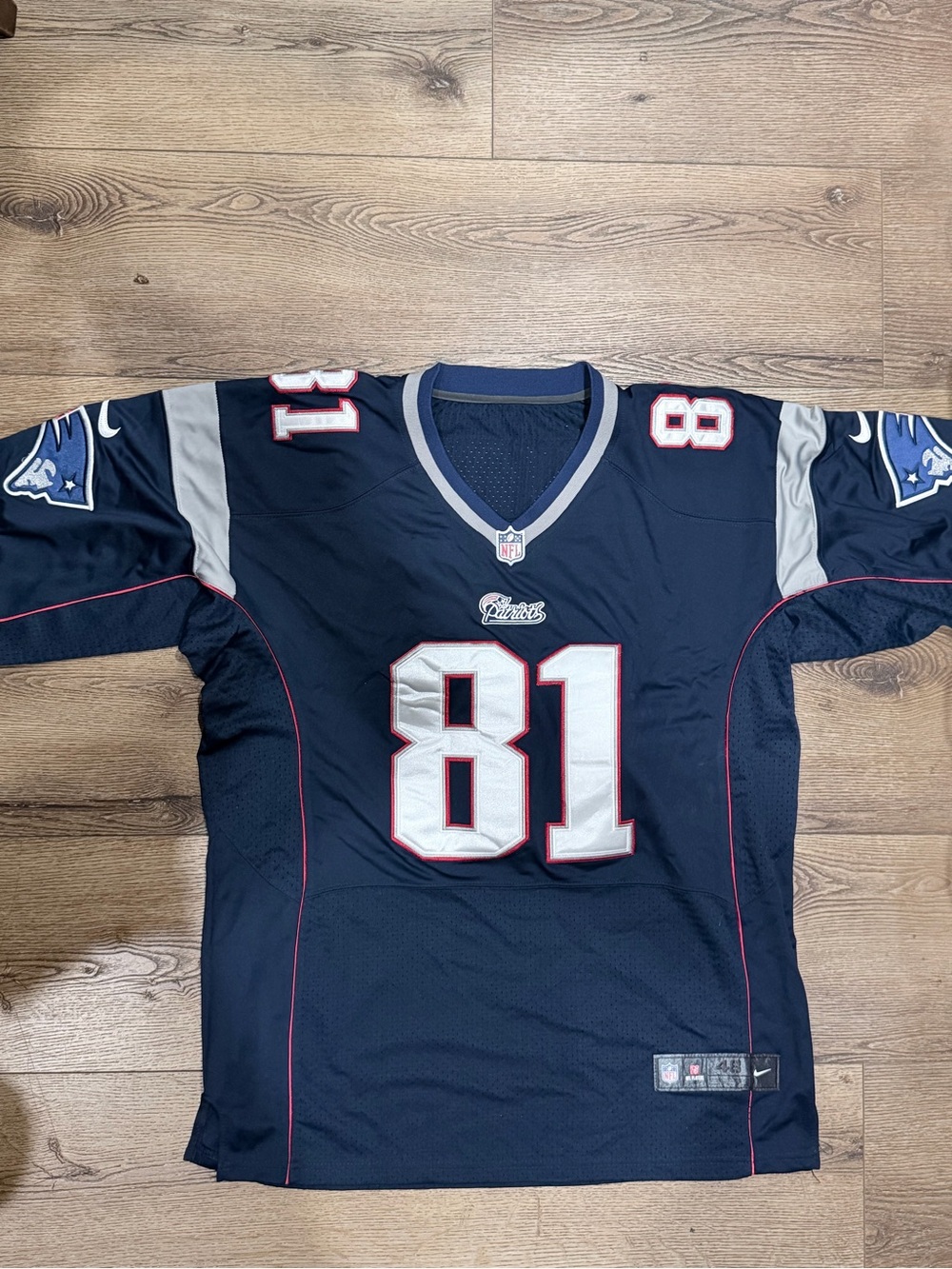 NFL Navy and Red Nike Football Jersey